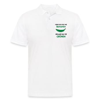 Politik Freiheit Grüne Sozialismus wählen lustig - Männer Poloshirt - Weiß - Vorne - Kai (181cm)