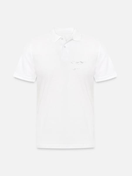 Kranich Kraniche Frühling Vögel - Männer Poloshirt - Weiß