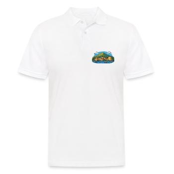 rhodos-insel - Männer Poloshirt - Weiß - Vorne - Kai (181cm)