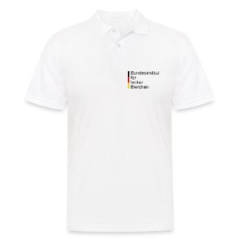 Bundesinstitut für Lecker Bierchen - Männer Poloshirt - Weiß - Vorne - Kai (181cm)