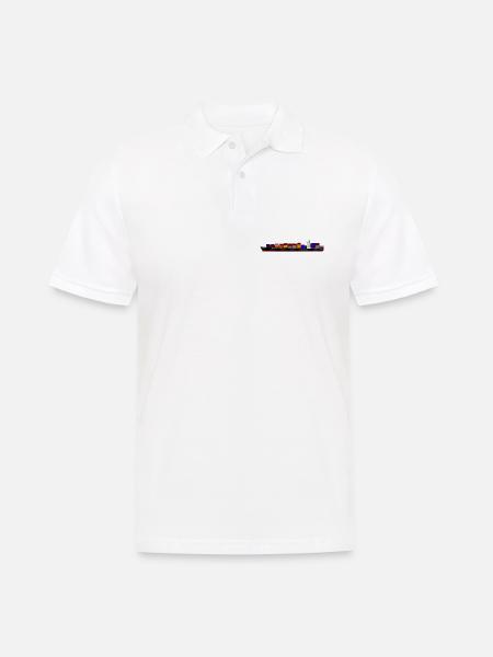 Container Ship - Männer Poloshirt - Weiß