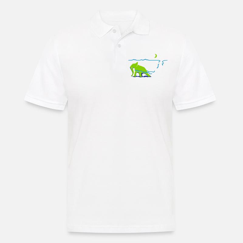 Es gibt noch etwas hinter dem Horizont. - Männer Poloshirt - Weiß