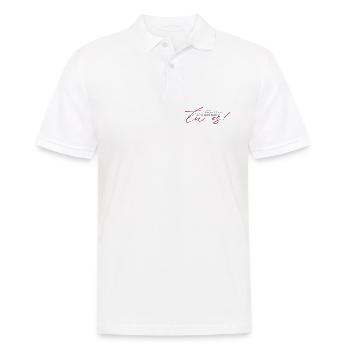 positive Sprüche - Was auch immer gut ist, tue es - Männer Poloshirt - Weiß - Vorne - Kai (181cm)