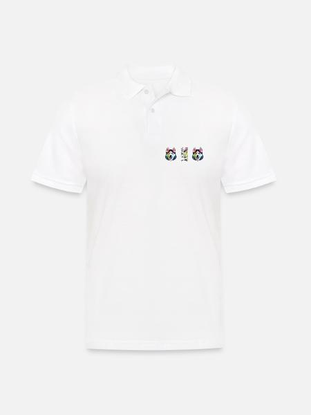 Husky - Männer Poloshirt - Weiß