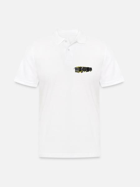Bus - Männer Poloshirt - Weiß
