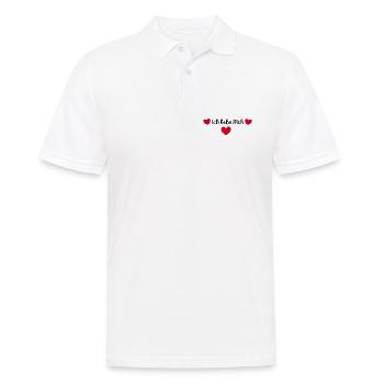 rotes Herz rot Herzen rot Herz - Männer Poloshirt - Weiß - Vorne - Kai (181cm)
