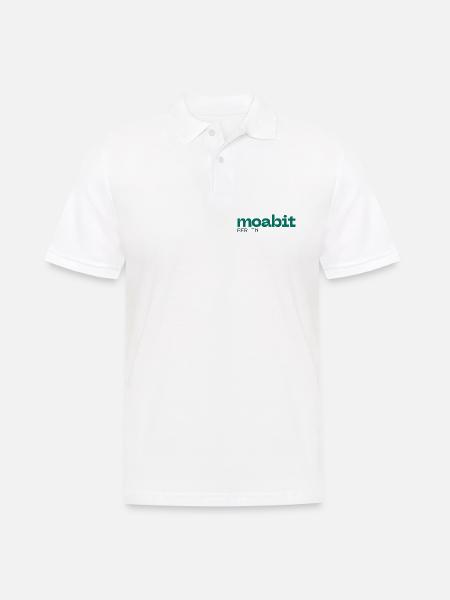 Moabit Berlin Schönes simples Design - Männer Poloshirt - Weiß