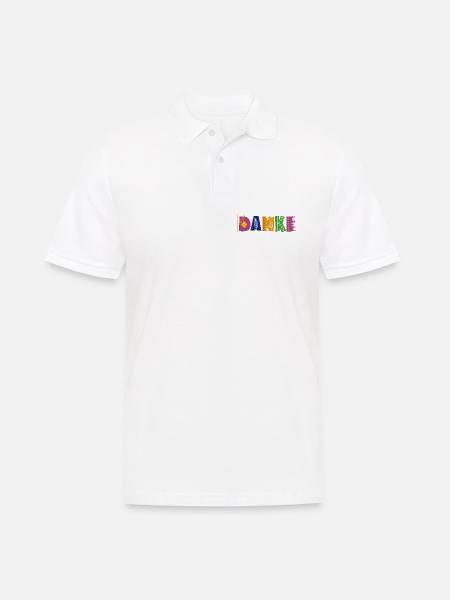 DANKE  - Männer Poloshirt - Weiß
