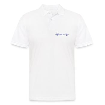 Rendsburg Hochbrücke Skizzen-Look - Männer Poloshirt - Weiß - Vorne - Kai (181cm)
