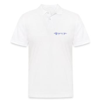Rendsburg Hochbrücke – Skizzierte Skyline - Männer Poloshirt - Weiß - Vorne - Kai (181cm)