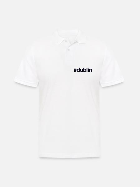 DUBLIN Ireland Irland - Männer Poloshirt - Weiß
