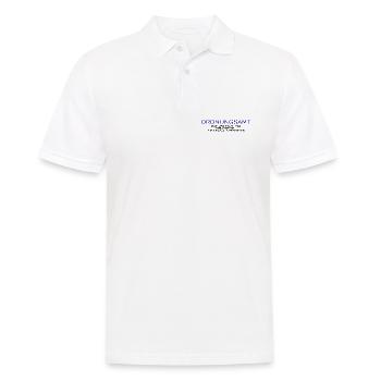 Ordnungsamt Sieh das als Feedback - Männer Poloshirt - Weiß - Vorne - Kai (181cm)
