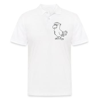 Papagai Comic Tier - Männer Poloshirt - Weiß - Vorne - Kai (181cm)