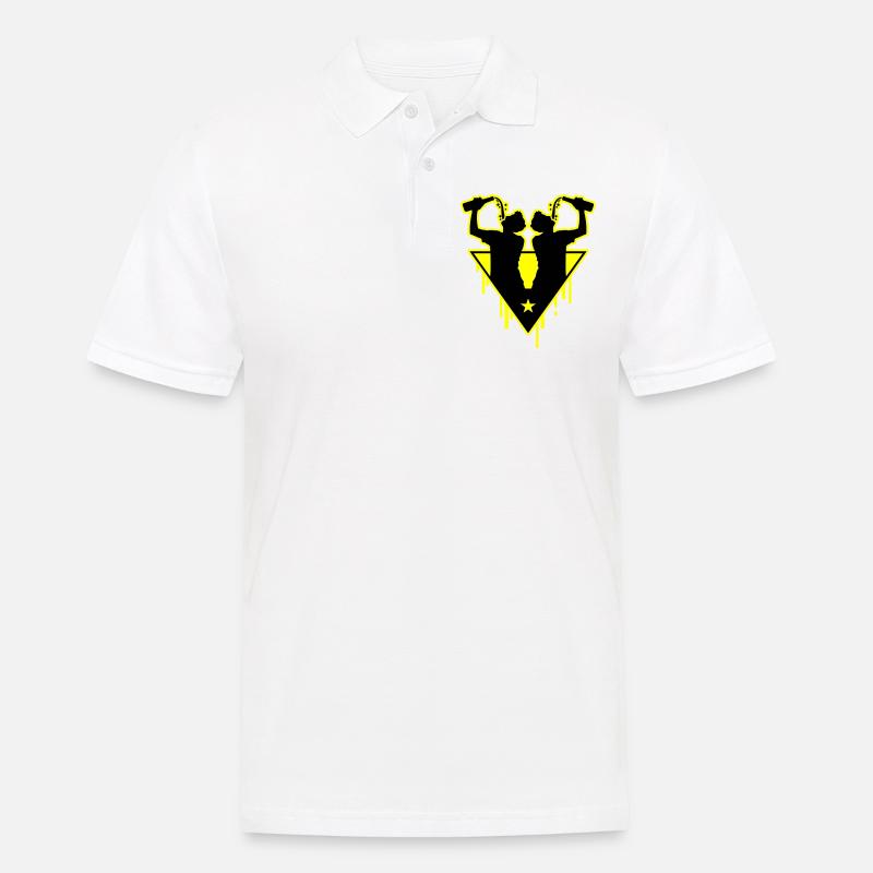 Trinker Team Flasche - Männer Poloshirt - Weiß
