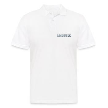 Alphabet 3D Kontrast - Männer Poloshirt - Weiß - Vorne - Kai (181cm)