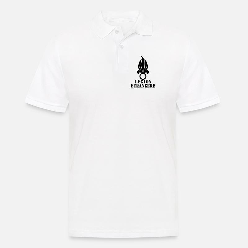 Legion Entrangere - Männer Poloshirt - Weiß