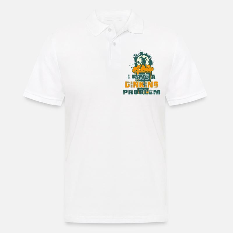 Ich habe ein Dinking-Problem - Männer Poloshirt - Weiß