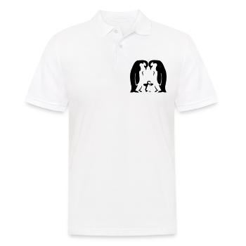 Famille Pingouin / Famille Pingouin - parents - Polo Homme - blanc - Devant - Kai (181cm)