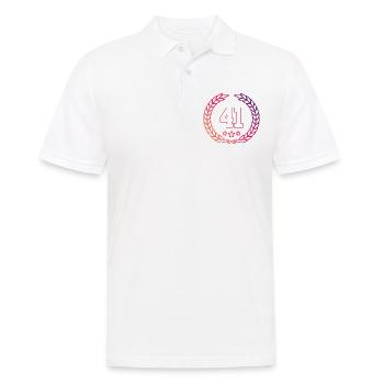 41 Couronne numérique - Polo Homme - blanc - Devant - Kai (181cm)