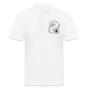 Alpine Mountains Snowboarding Alps Slope Snowboard - Men's Polo Shirt - white - Front - Kai (181cm)