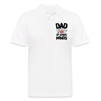Vater von Genius Minds Wissenschaftlicher Vater - Männer Poloshirt - Weiß - Vorne - Kai (181cm)