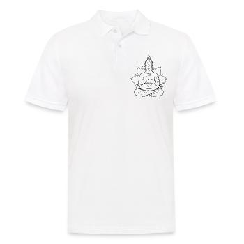 Handpan Buddha Player Spiritual Handpan - Polo Homme - blanc - Devant - Kai (181cm)