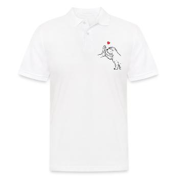 Miniature Schnauzer Niedlicher Miniature - Männer Poloshirt - Weiß - Vorne - Kai (181cm)