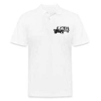 Hummer Humvee - Polo Homme - blanc - Devant - Kai (181cm)