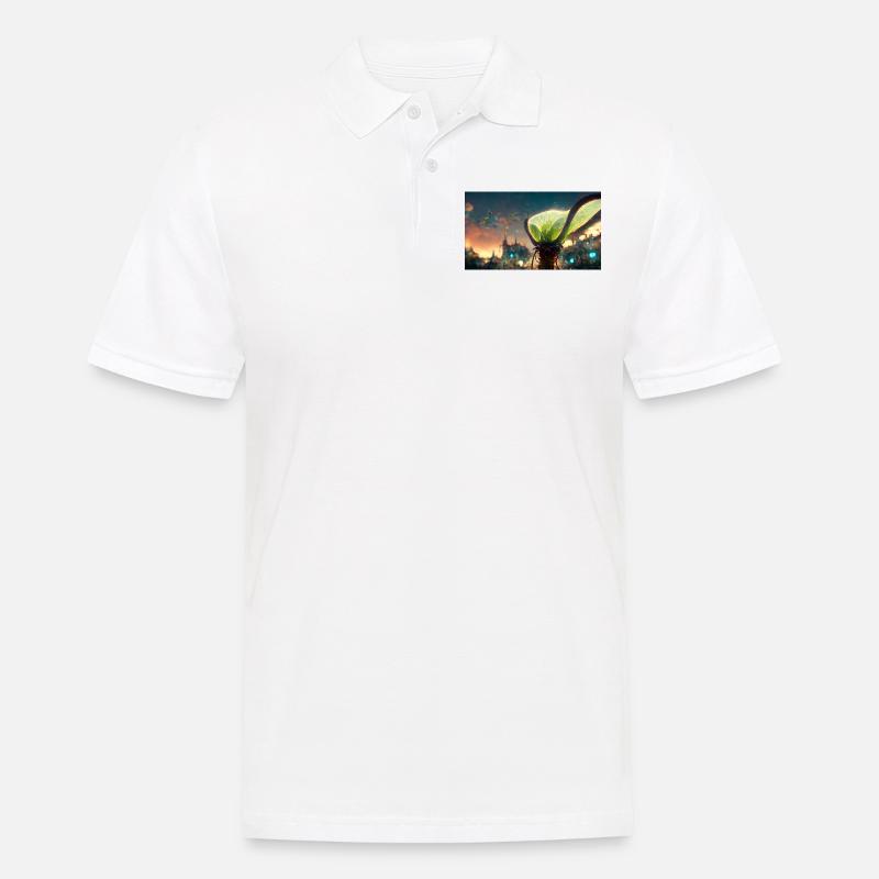 Futuristic Venus flytrap - Men's Polo Shirt - white