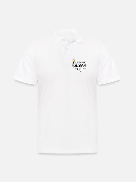 Selfie Queen - Männer Poloshirt - Weiß