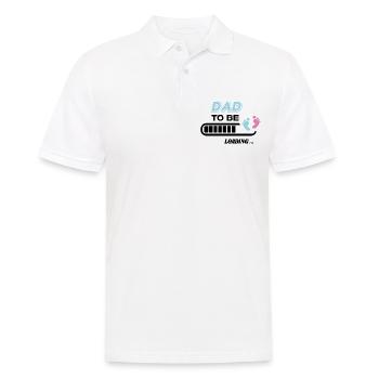 futur papa. Patienter cadeau naissance - Polo Homme - blanc - Devant - Kai (181cm)