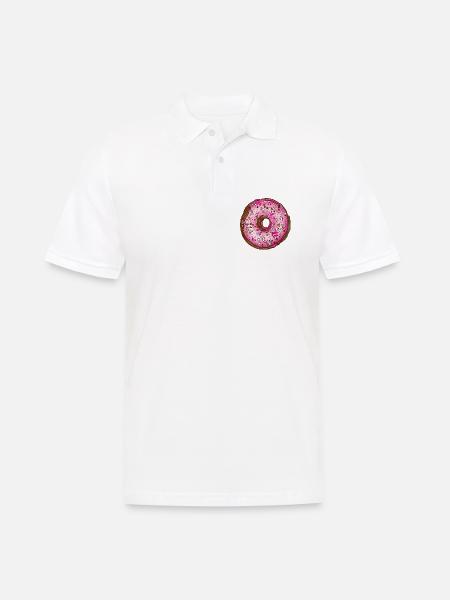 Donut - Männer Poloshirt - Weiß
