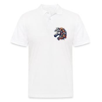 Cheval - Polo Homme - blanc - Devant - Kai (181cm)
