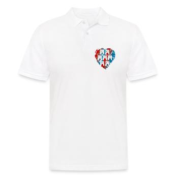 siebenbürgen - Männer Poloshirt - Weiß - Vorne - Kai (181cm)