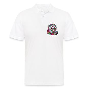 Otter - Männer Poloshirt - Weiß - Vorne - Kai (181cm)