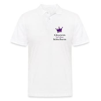 Tablier de cuisine amusant pour les femmes - Polo Homme - blanc - Devant - Kai (181cm)