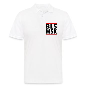 BLSMSK Motiv - Männer Poloshirt - Weiß - Vorne - Kai (181cm)