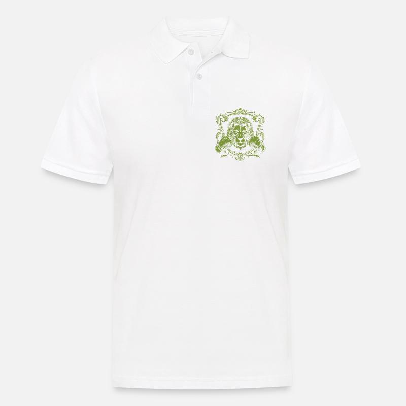 Löwe Boxer Boxhandschuhe - Männer Poloshirt - Weiß