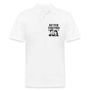 Mariage Amour - Better Together - Polo Homme - blanc - Devant - Kai (181cm)