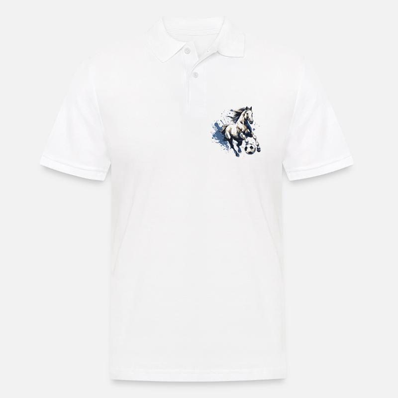Squadra di calcio a cavallo - Polo da uomo - bianco