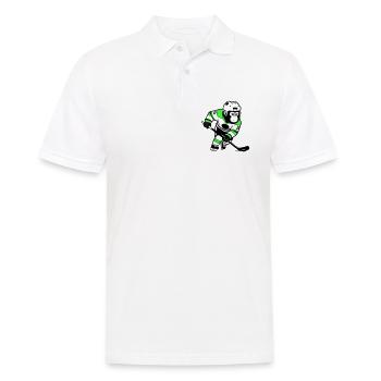 ijshockey gorilla - Men's Polo Shirt - white - Front - Kai (181cm)