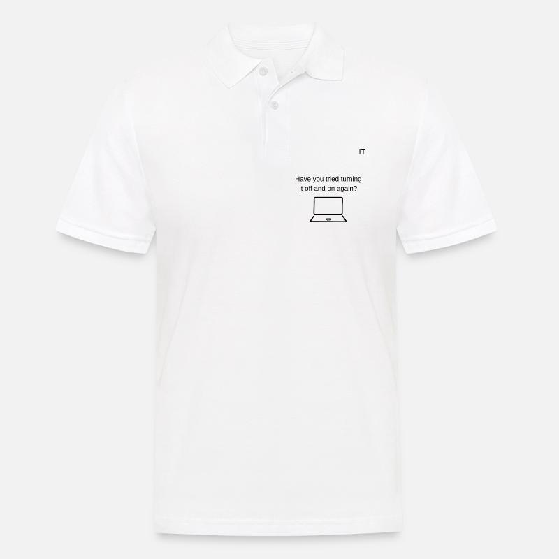Support technique - Polo Homme - blanc