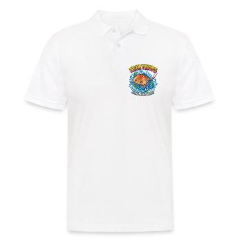 Team Triops – Klein aber Urzeit - Männer Poloshirt - Weiß - Vorne - Kai (181cm)