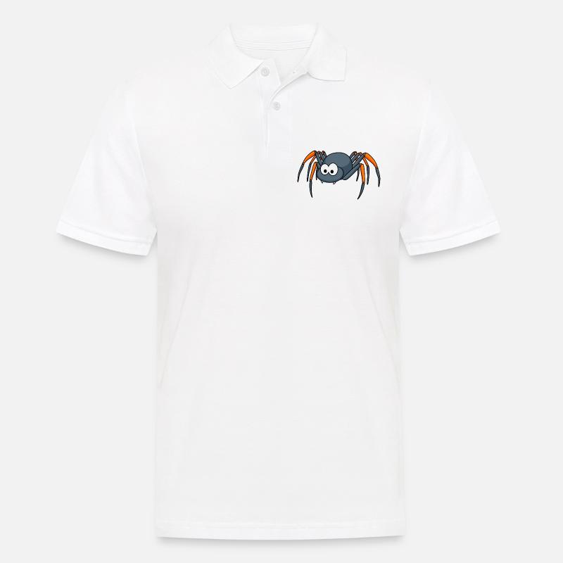 Tarentule Comic Animal - Polo Homme - blanc