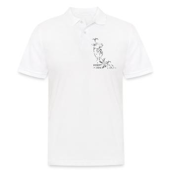 Kamel - Männer Poloshirt - Weiß - Vorne - Kai (181cm)