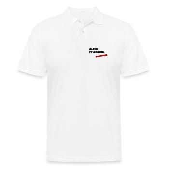 Altenpflegerin systemrelevant - Männer Poloshirt - Weiß - Vorne - Kai (181cm)