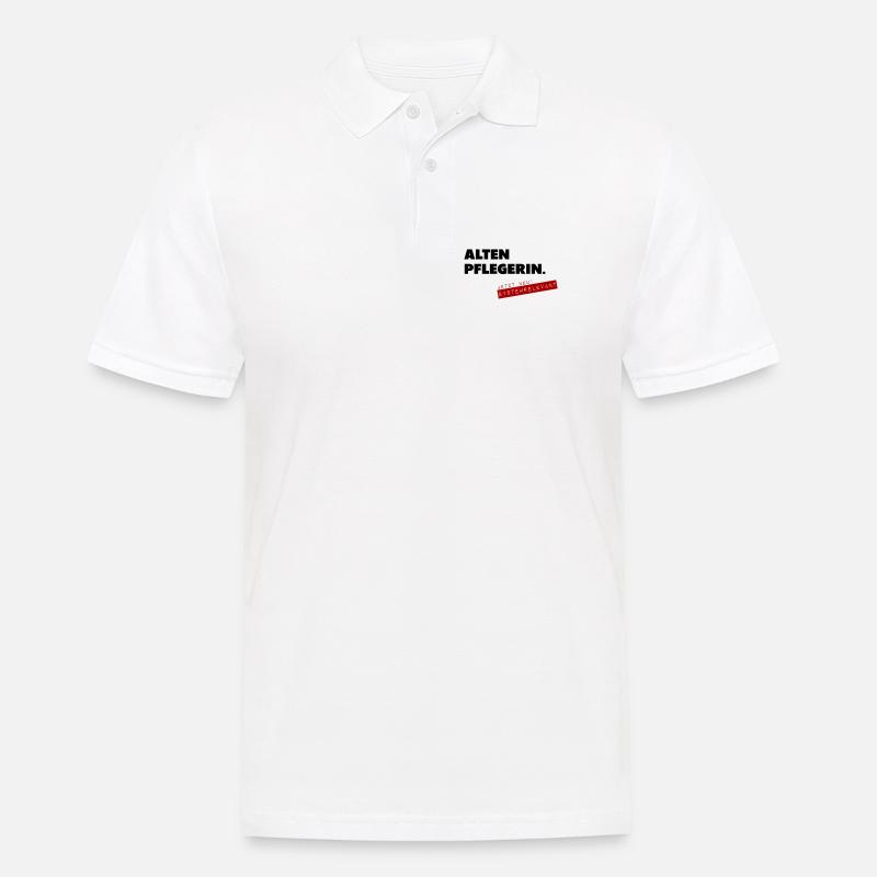 Altenpflegerin systemrelevant - Männer Poloshirt - Weiß