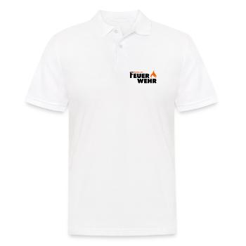 Freiwillige Feuerwehr Flamme - Männer Poloshirt - Weiß - Vorne - Kai (181cm)