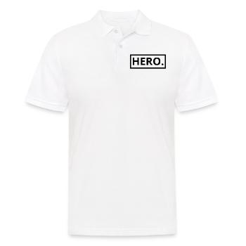 Hero - Men's Polo Shirt - white - Front - Kai (181cm)