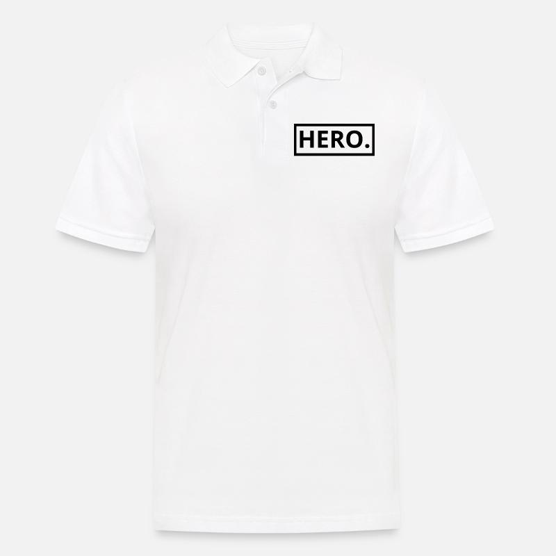 Held - Männer Poloshirt - Weiß